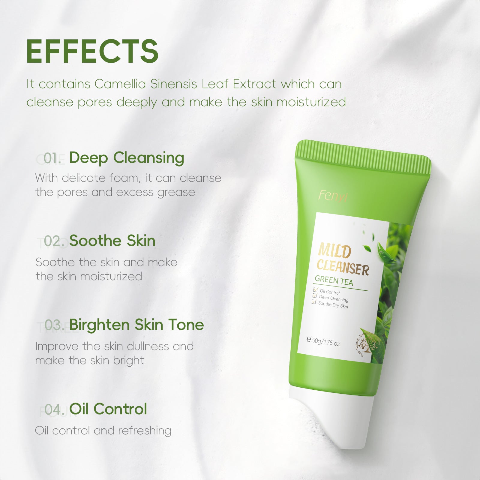Elmilana Green Tea Facial Cleanser