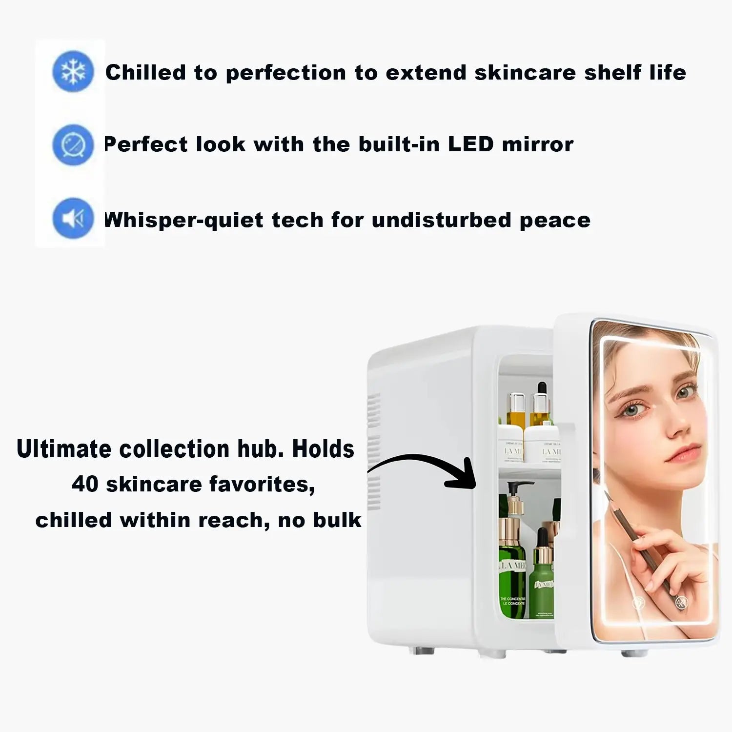 ELMILANA BEAUTY SKINCARE FRIDGE